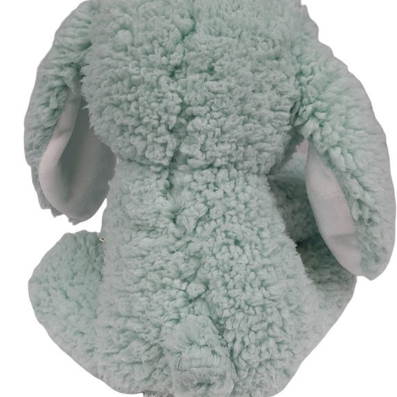 KellyToy Floppy Ear Bunny Rabbit Mint Green Sherpa Plush Stuffed Animal 10" - Picture 3 of 6